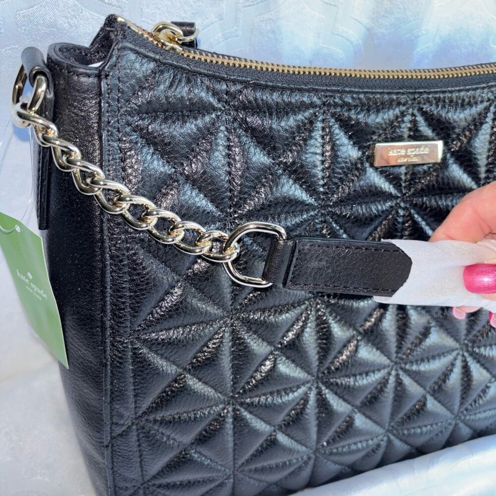 NWT $298 Kate Spade WHITAKER PLACE AURELIA BLACK - Picture 8 of 12